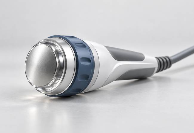 Focused shockwave handpiece for follow-up visits