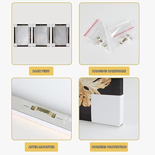 Vue 6 de Pieces Feuilles Dor Noir