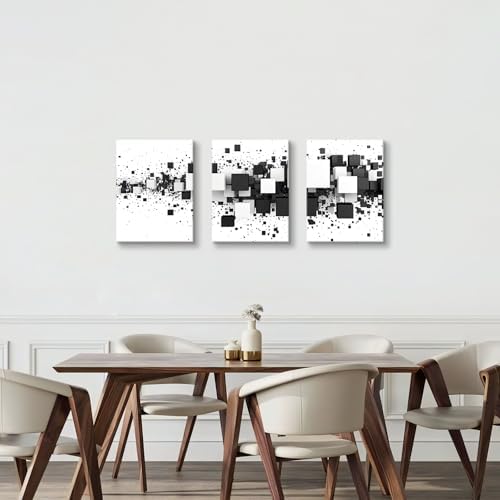 Vue 3 de Wengtiao Pieces Carreaux Noir