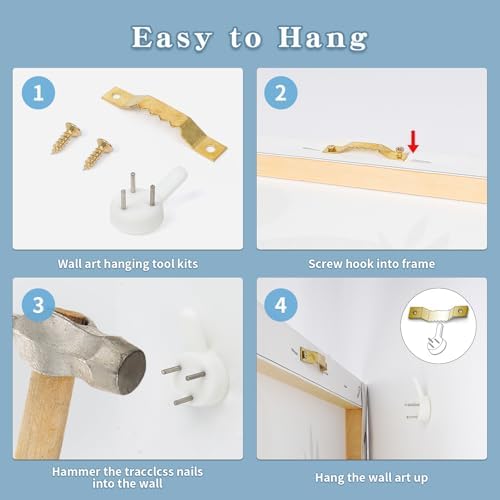 Vue 6 de Wengtiao Pieces Minimaliste Or