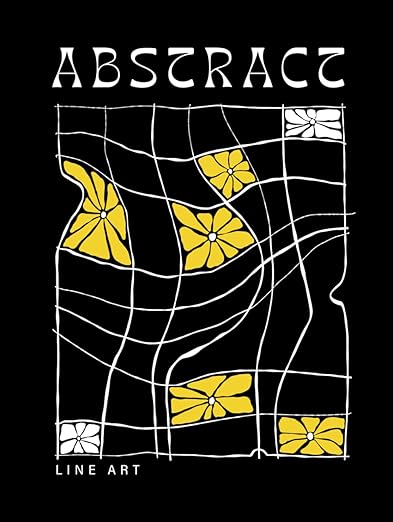 Black Abstract Line Art