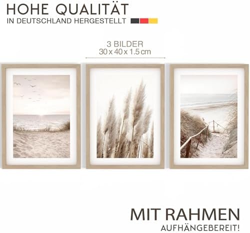 Vue 2 de Novart Triptyque Decoratif Boho