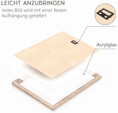 Vue 5 de Novart Triptyque Decoratif Boho