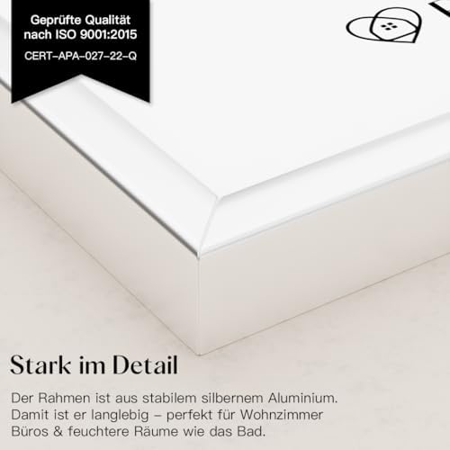 Vue 2 de Cadre Photo En Aluminium