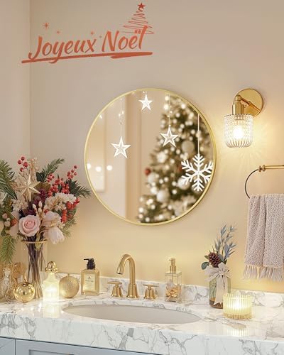 Vue 2 de Songmics Miroir Rond Miroir