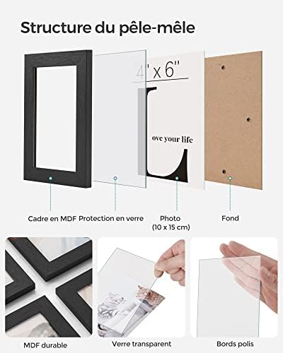 Vue 3 de Songmics Cadres Pelemele Cadres