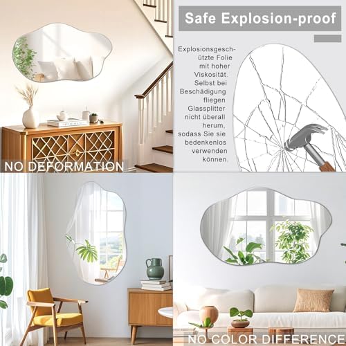 Vue 4 de Miroir Asymetrique Miroir Mural