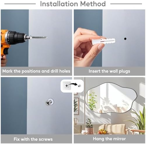 Vue 7 de Miroir Asymetrique Miroir Mural