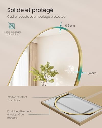 Vue 6 de Songmics Miroir Integral