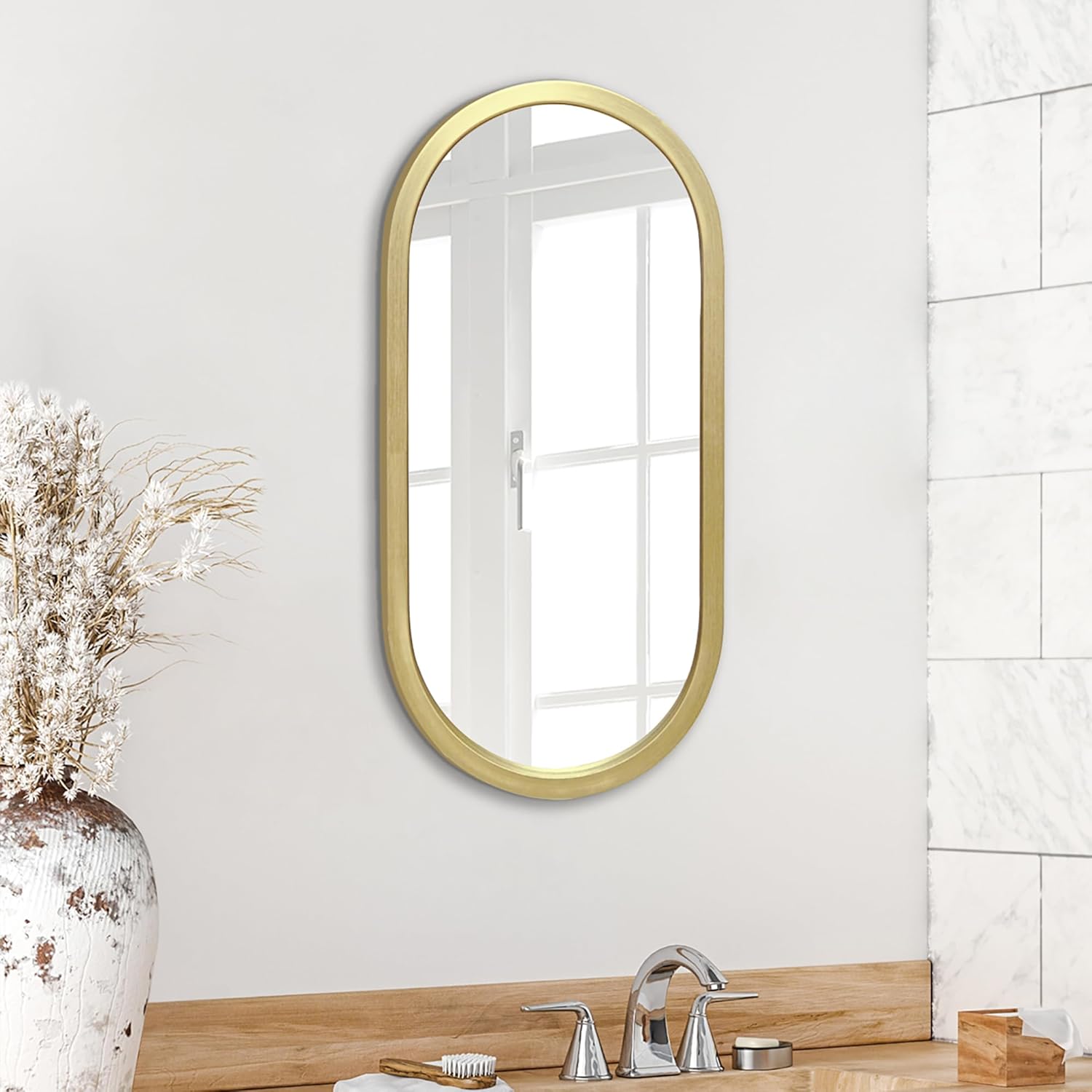 Americanflat Miroir Mural Ovale