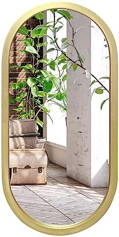 Vue 2 de Americanflat Miroir Mural Ovale