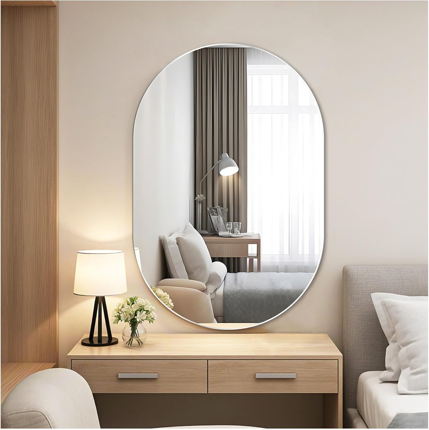 Miroir Mural Ovale Miroir