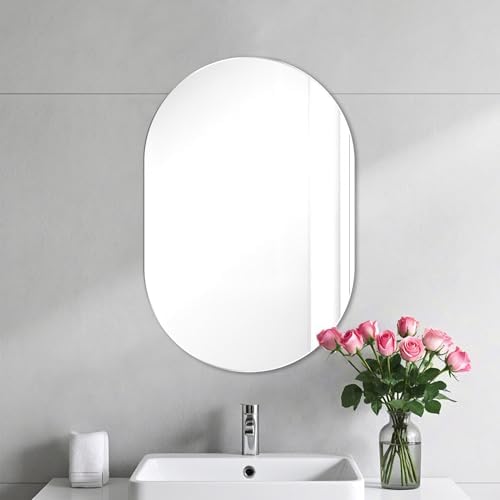 Vue 5 de Miroir Mural Ovale Miroir