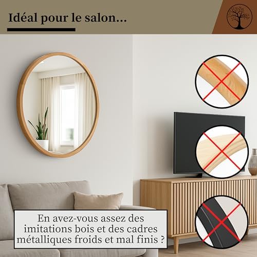 Vue 3 de Leja Miroir Mural Rond