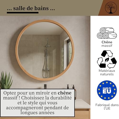 Vue 4 de Leja Miroir Mural Rond