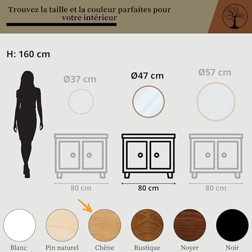 Vue 5 de Leja Miroir Mural Rond