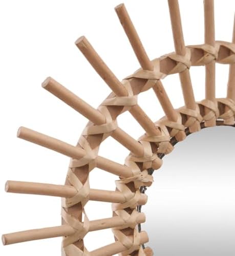 Vue 2 de Atmosphera Miroir Soleil Rotin