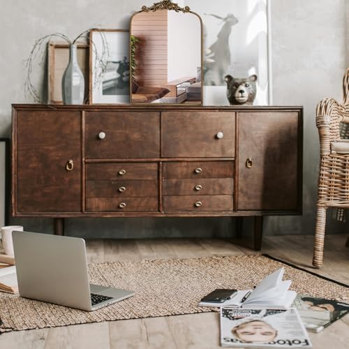 Vue 4 de Miroir Baroque Antique Dore