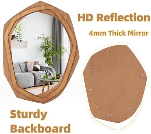 Vue 3 de Lifezeal Miroir Mural Irregulier