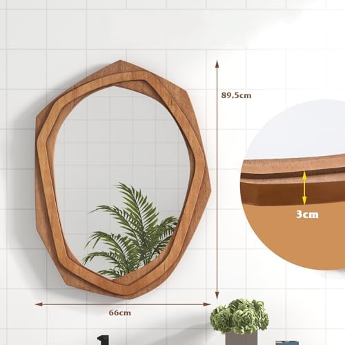 Vue 4 de Lifezeal Miroir Mural Irregulier