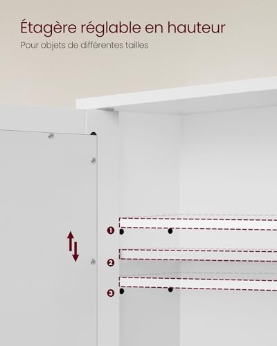 Vue 4 de Vasagle Armoire Murale Meuble