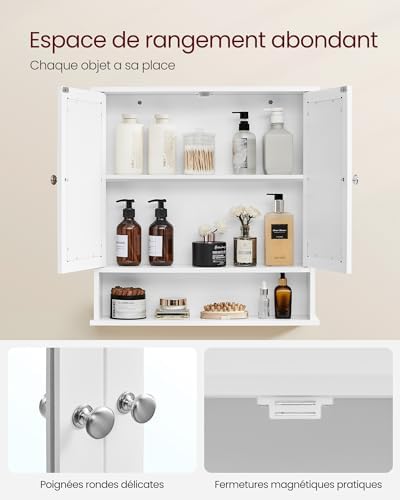 Vue 5 de Vasagle Armoire Murale Meuble