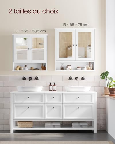 Vue 6 de Vasagle Armoire Murale Meuble