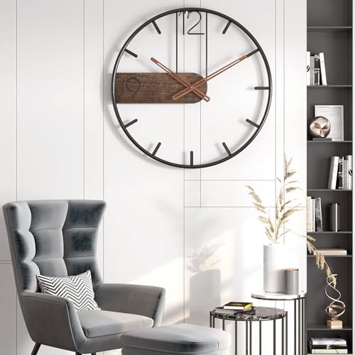 Vue 3 de Horloge Murale Design Moderne