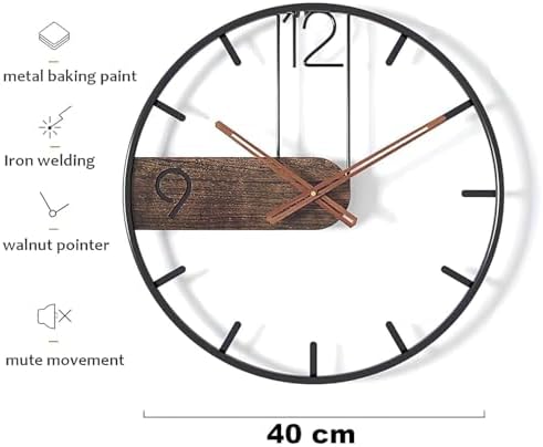 Vue 6 de Horloge Murale Design Moderne