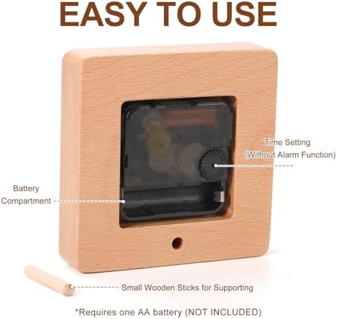 Vue 3 de Horloge De Bureau Decorative