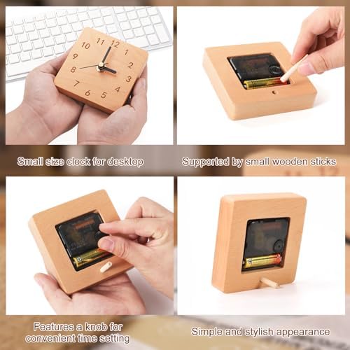 Vue 4 de Horloge De Bureau Decorative