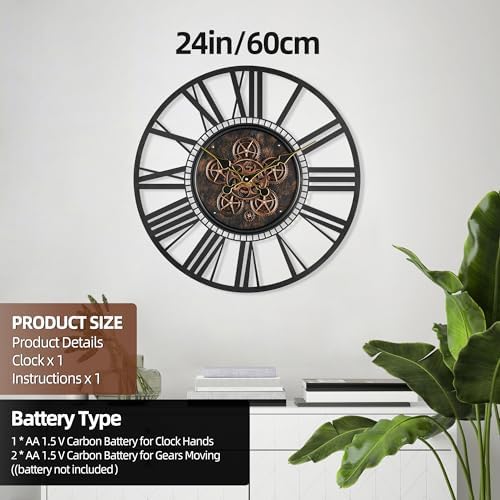 Vue 2 de Maxstar Grande Horloge Murale