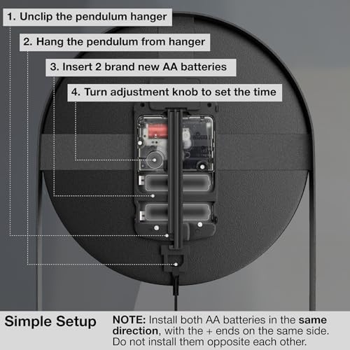 Vue 6 de Driini Horloge Murale Moderne
