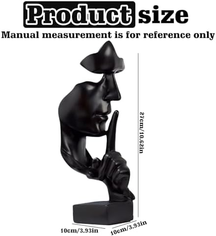 Vue 2 de Sculpture Decorative Moderne Silence