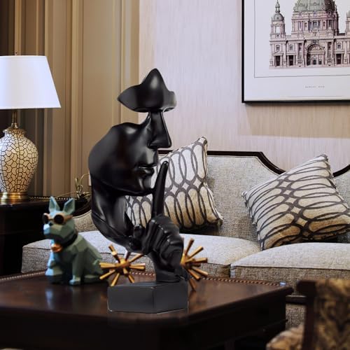 Vue 5 de Sculpture Decorative Moderne Silence