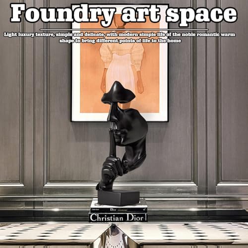 Vue 6 de Sculpture Decorative Moderne Silence