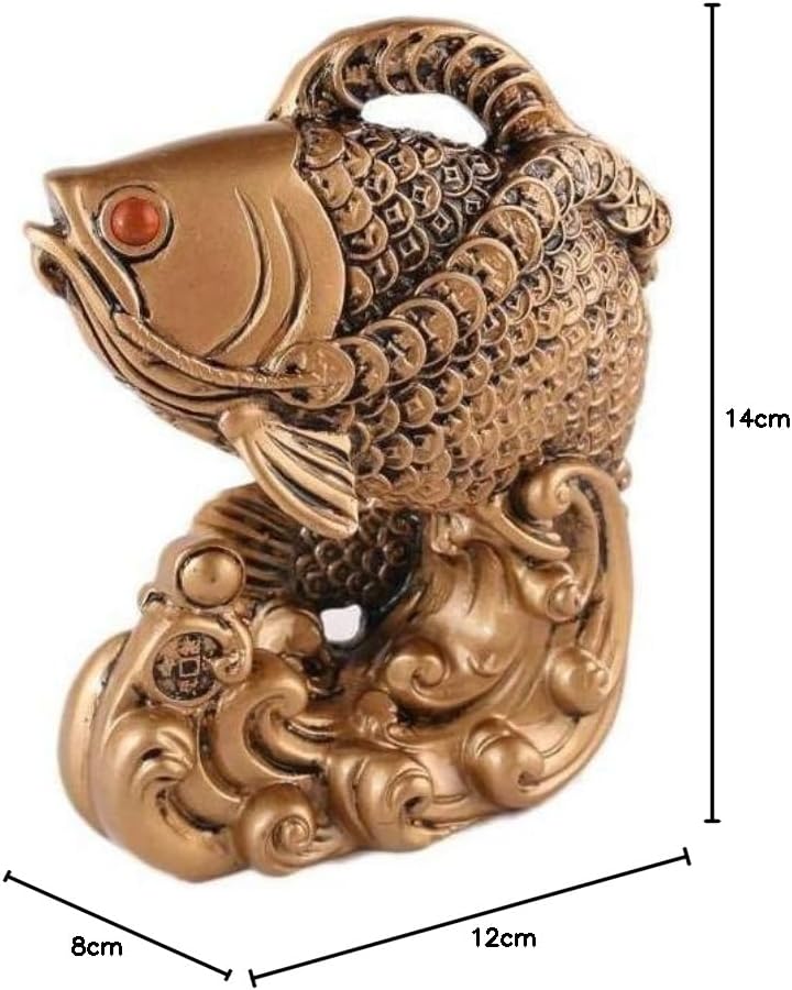 Vue 4 de Lachineuse Figurine Poisson Arowana