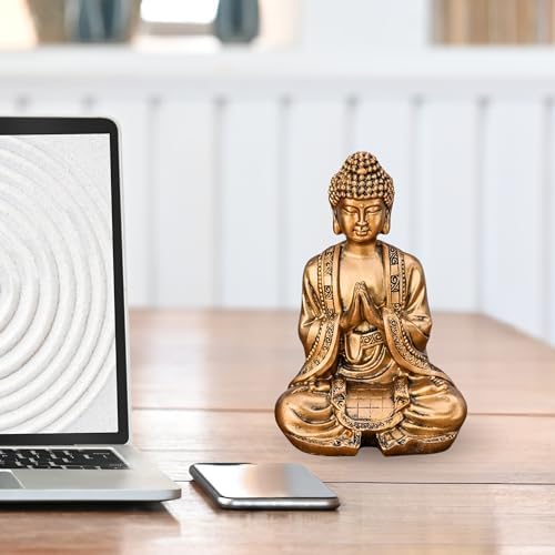 Vue 5 de Statue Bouddha Or Meditation