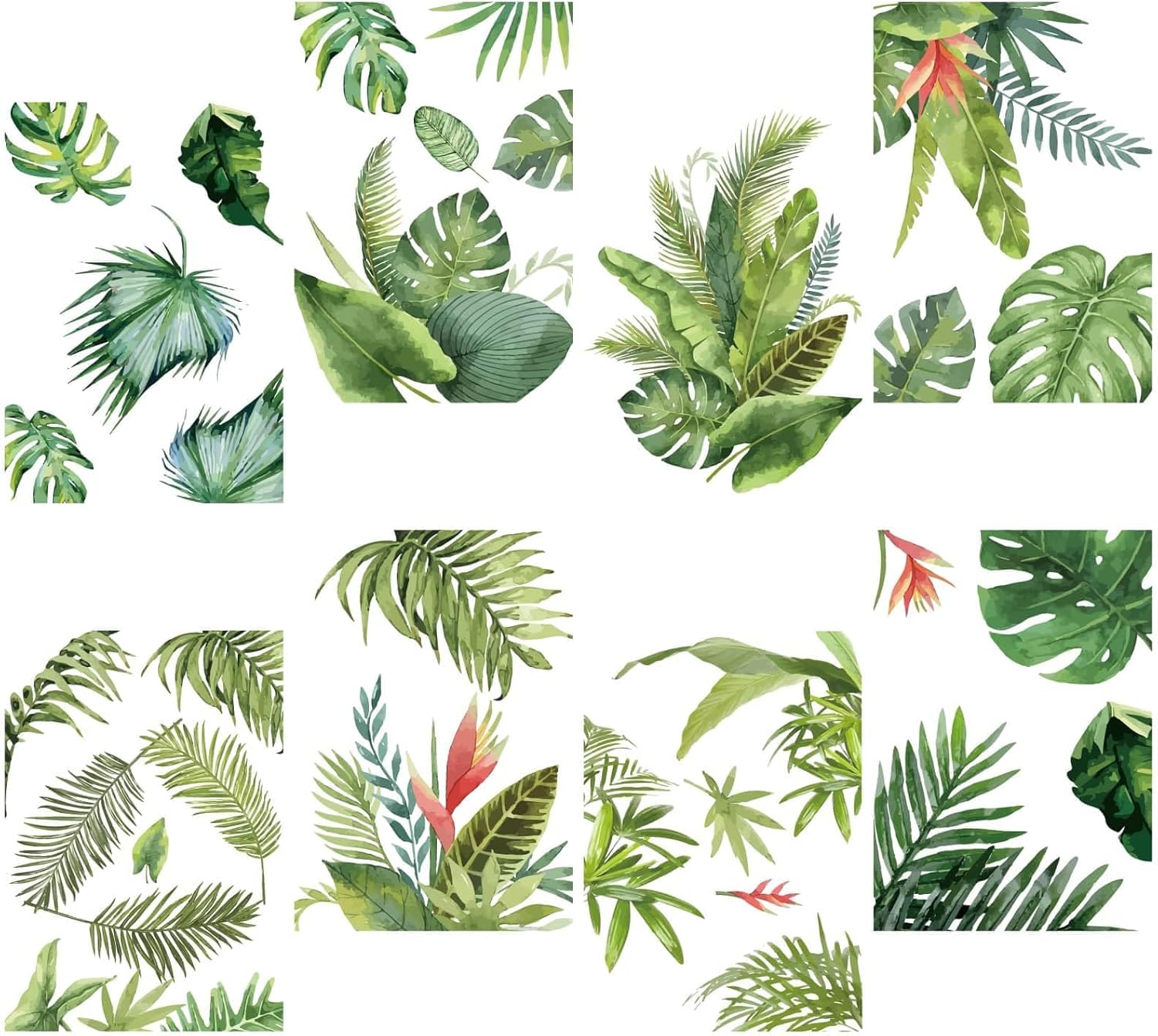 Craspire Vert Feuilles Tropicales