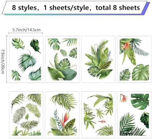 Vue 2 de Craspire Vert Feuilles Tropicales