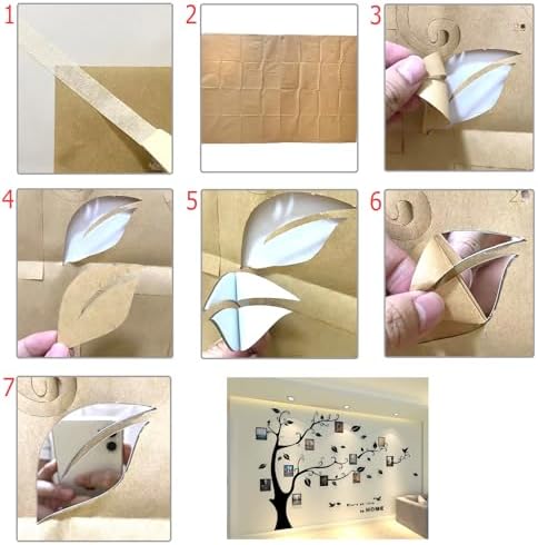 Vue 2 de Stickers Muraux Feuilles De