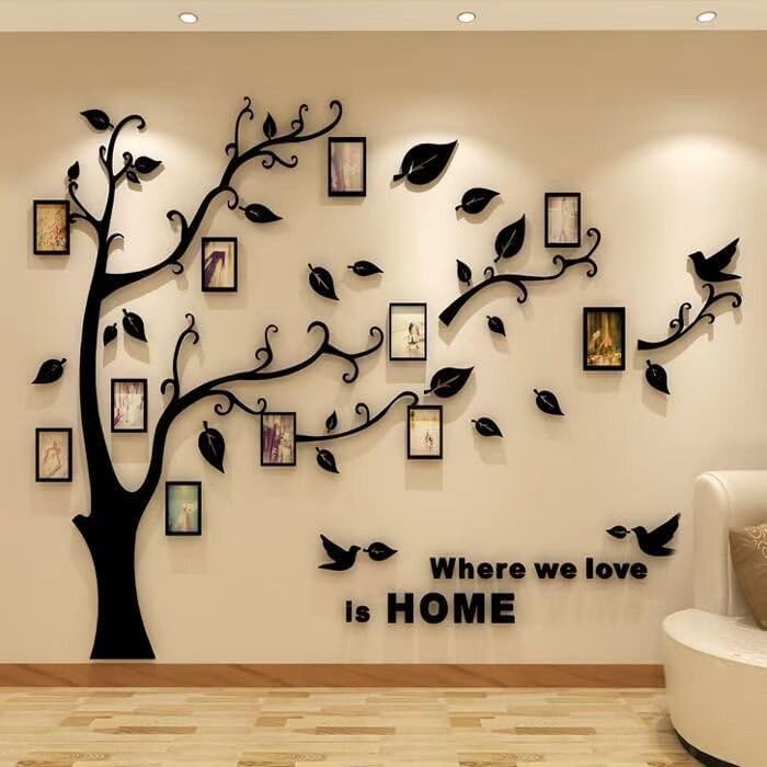 Vue 5 de Stickers Muraux Feuilles De