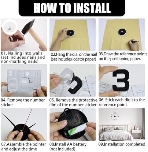 Vue 5 de Grande Horloge Murale