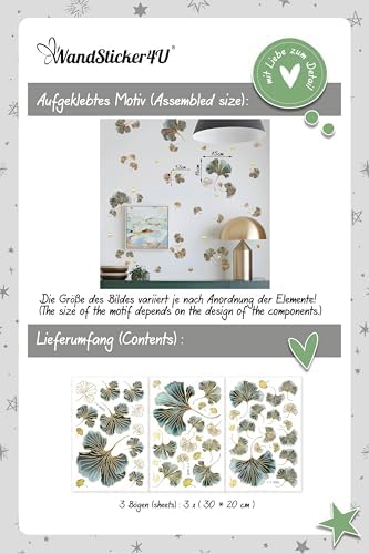 Vue 5 de Wandstickeru Elegants Stickers Muraux