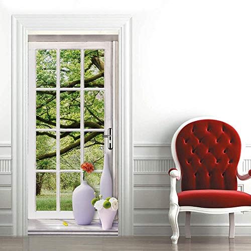 Vue 2 de Sticker Porte Trompe