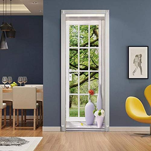 Vue 3 de Sticker Porte Trompe