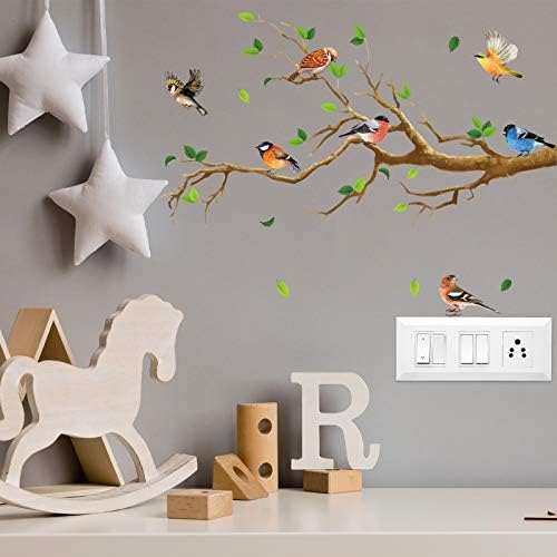 Vue 6 de Pcs Stickers Muraux Oiseaux