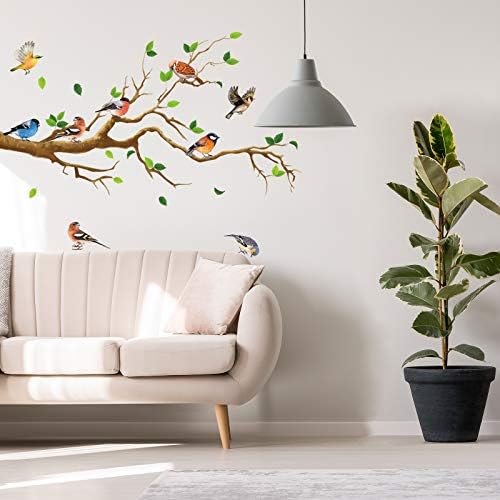 Vue 7 de Pcs Stickers Muraux Oiseaux
