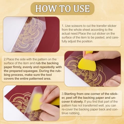 Vue 4 de Wandic Feuilles Transfert Autocollant