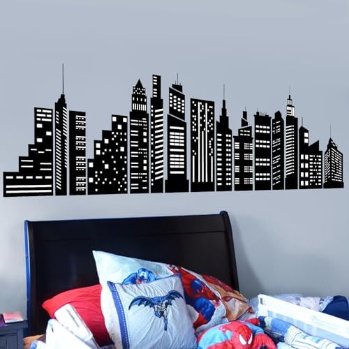 Vue 2 de Wondever Stickers Muraux Ville